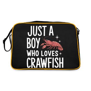 Homards, crabes, crevettes, fruits de mer - Sac Retro - noir/or - Dos