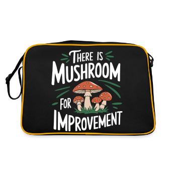 Mushroom Mushrooms Funghi Mushroom - Retro Bag - black/gold - Back