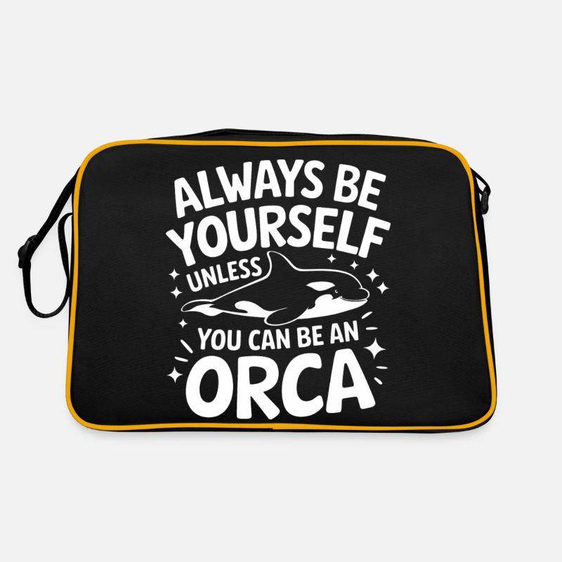 Orca Killerwal Ozean Tier Wale Retro Tasche