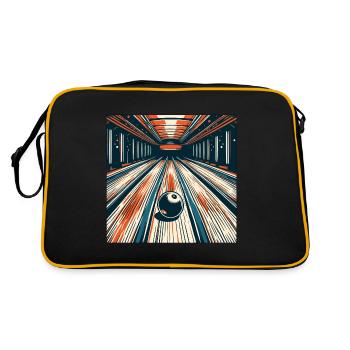 Bowling / Quilles / Bowling / Pin / Strike - Sac Retro - noir/or - Dos