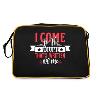 Je viens dans le volume qui a écrit de moi - Sac Retro - noir/or - Dos