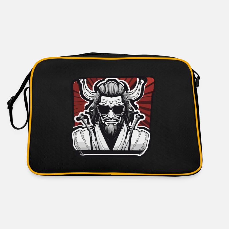 Samurai / Japanisch / Harakiri / Katana / Mann Retro Tasche
