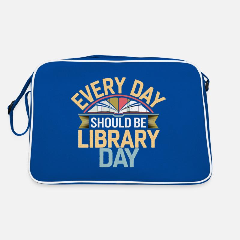 Every Day Should Be Library Day 8 Retro Tasche