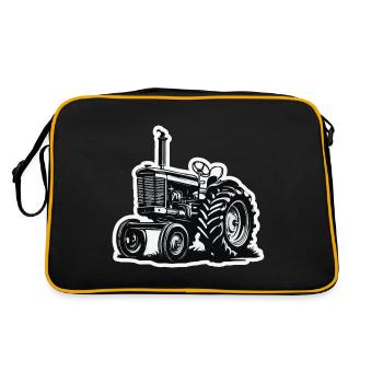 Tracteur / Agriculture / Agriculteur / Travail des champs - Sac Retro - noir/or - Dos