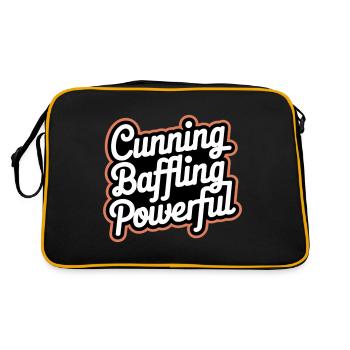 Cunning Baffling Powerful 8 - Retro Tasche - Schwarz/Gold - Hinten