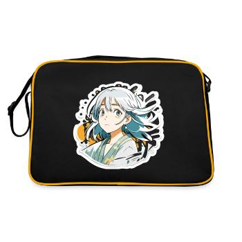 Anime / Bande dessinée / Japonais / Animation / Dessin animé - Sac Retro - noir/or - Dos