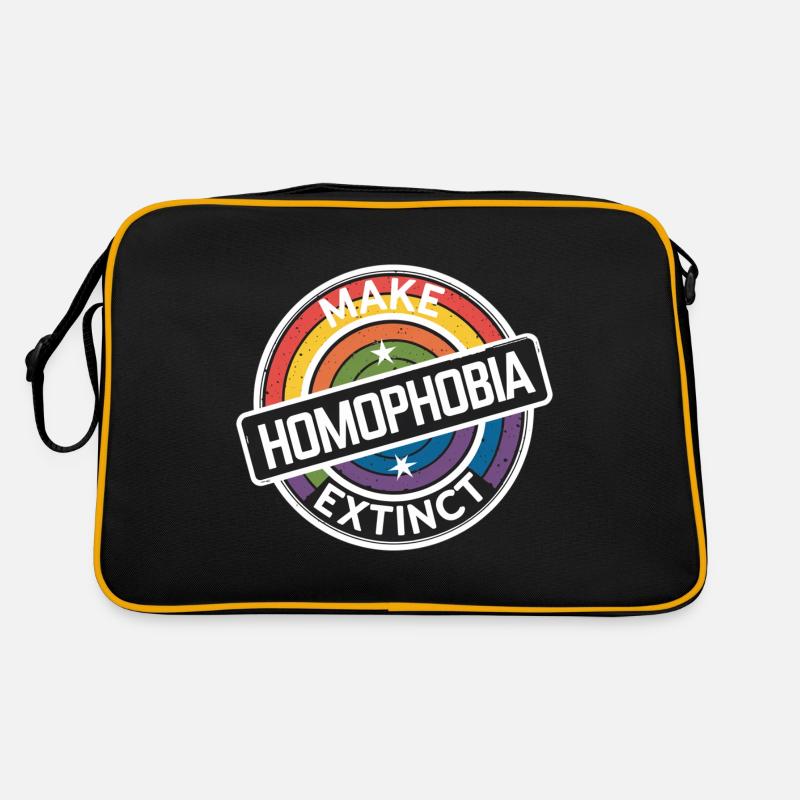 Make Homophobia Extinct 9 Retro Tasche