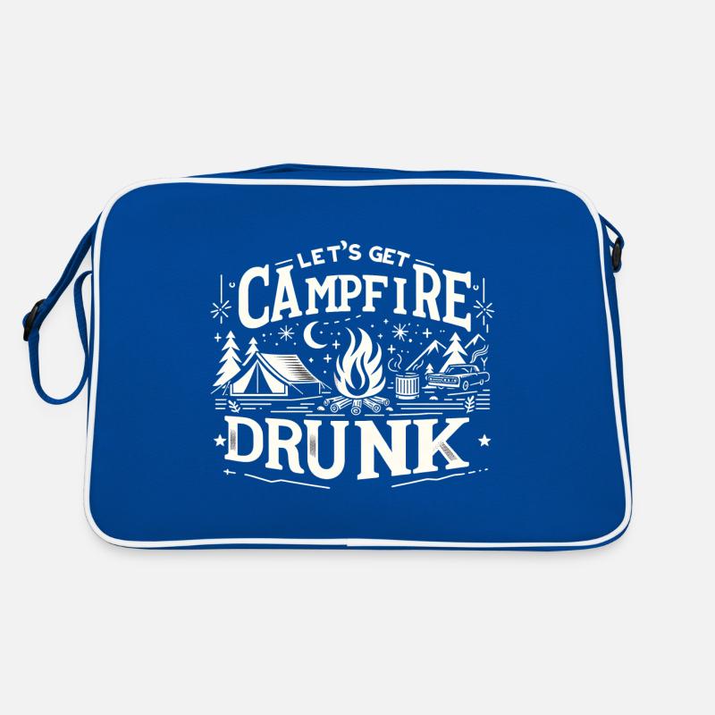 Let's Get Campfire Drunk 8 Retro Tasche