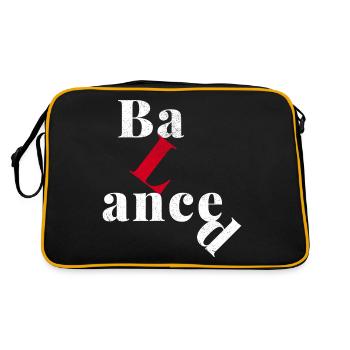 A Question Of Balance. - Retro Bag - black/gold - Back