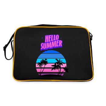 Hello Summer - Sac Retro - noir/or - Dos