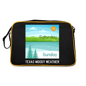 Texas Moody Weather Design pour les fiers Texans - Sac Retro - noir/or - Dos