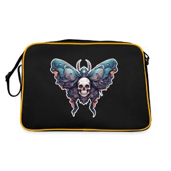 Moth / Animal / Insect / Larva / Pest - Retro Bag - black/gold - Back