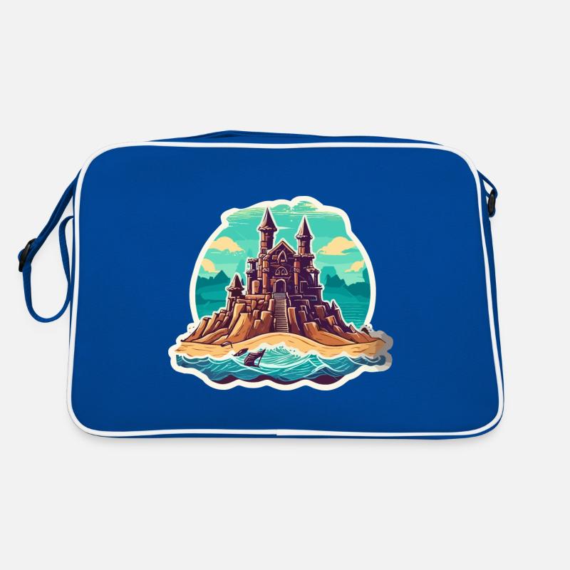 Château de sable / Construction / Jouer / Château / Vacances Sac Retro