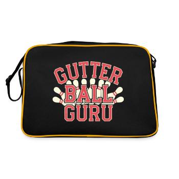 Gutter Ball Guru 14 - Retro Tasche - Schwarz/Gold - Hinten