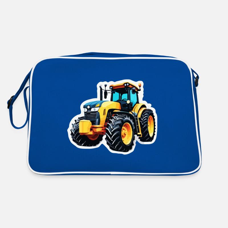 Traktor / Landwirtschaft / Bauer / Feldarbeit Retro Tasche
