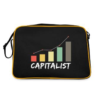 Capitaliste - Kapitalist Geld Money Börse Exchange - Sac Retro - noir/or - Dos
