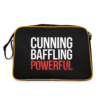 Cunning Baffling Powerful 6 - Retro Tasche - Schwarz/Gold - Hinten
