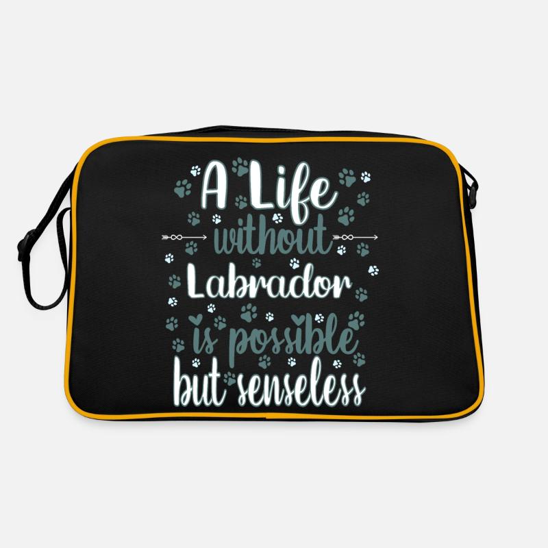 Hund Leben Liebe Hunderasse Labrador Retro Tasche