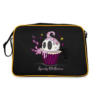 Halloween effrayant - Sac Retro - noir/or - Dos