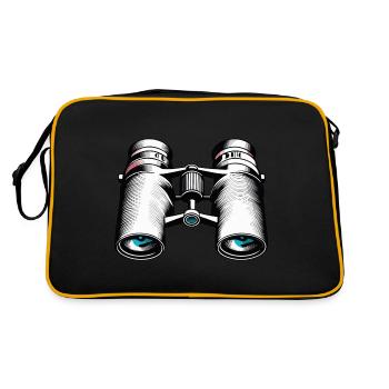Binoculars / Observation / Observation / Adventure - Retro Bag - black/gold - Back