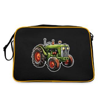 Tracteur / Agriculture / Agriculteur / Travail des champs - Sac Retro - noir/or - Dos