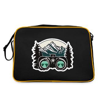 Binoculars / Observation / Observation / Adventure - Retro Bag - black/gold - Back