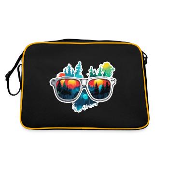 Sunglasses / Reflection / Forest / Reflection - Retro Bag - black/gold - Back