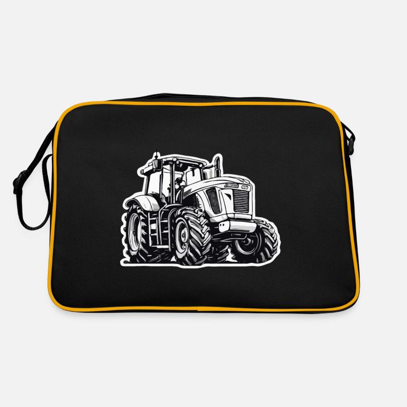 Traktor / Landwirtschaft / Bauer / Feldarbeit Retro Tasche