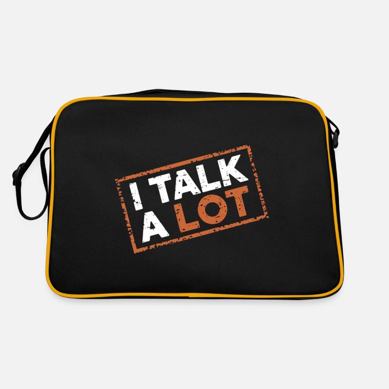 I Talk A Lot 12 Retro Tasche