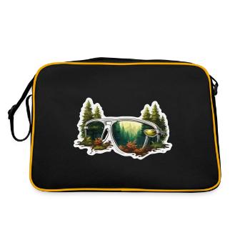 Sunglasses / Reflection / Forest / Reflection - Retro Bag - black/gold - Back