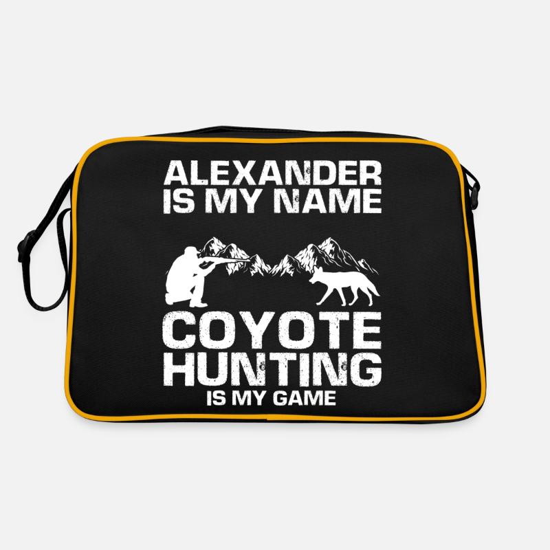Conception de chasseur de coyote pour la chasse au coyote Sac Retro