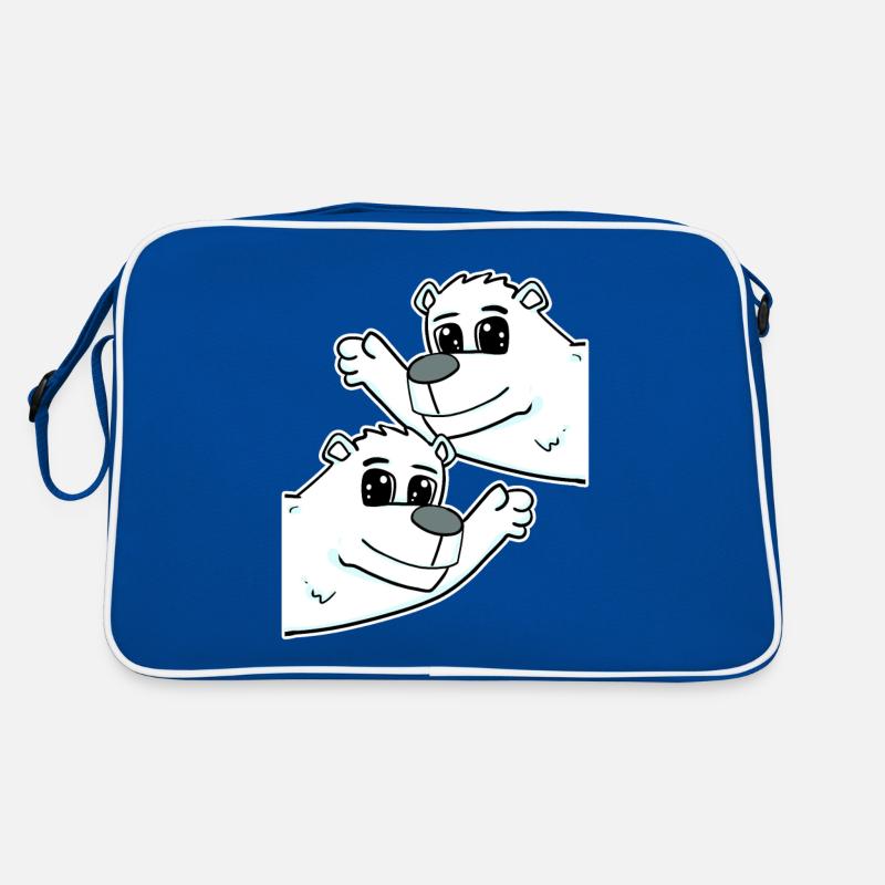 Eisbär Eisbären Bär Retro Tasche