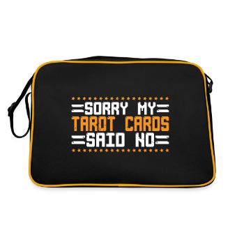 Sorry My Tarot Cards Said No 7 - Retro Tasche - Schwarz/Gold - Hinten
