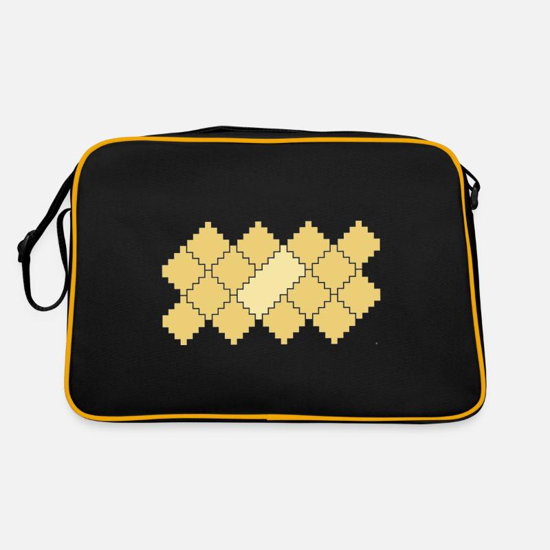 Erweitern - Retro Tasche - Schwarz/Gold