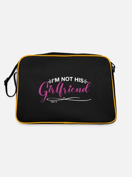 I'm Not His Girlfriend 7 - Retro Tasche - Schwarz/Gold - Hinten
