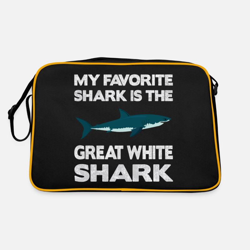 Mon requin préféré est le Great White Shark Design Sac Retro