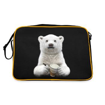 BARISTA (PLAIN) - Retro Bag - black/gold - Back
