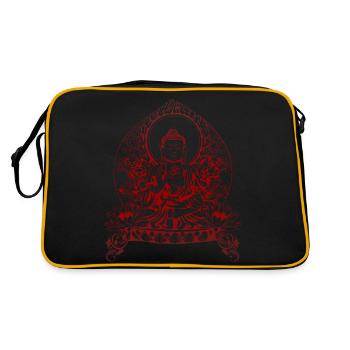 Gautama Bouddha - Sac Retro - noir/or - Dos