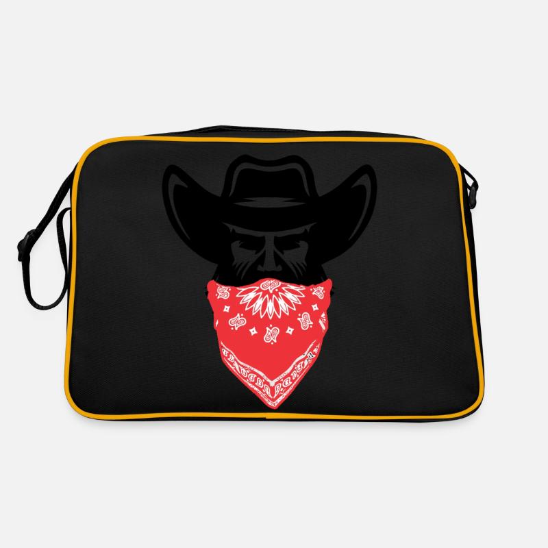 bandit - Retro Tasche - Schwarz/Gold