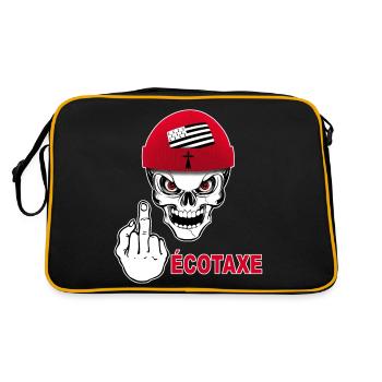 Breizh fuck with tax - Retro Bag - black/gold - Back