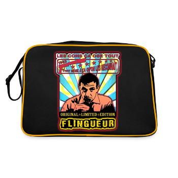 les cons ça ose tout lino ventura - Sac Retro - noir/or - Dos
