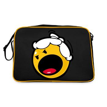 Smiley Anger Madness - Retro Bag - black/gold - Back