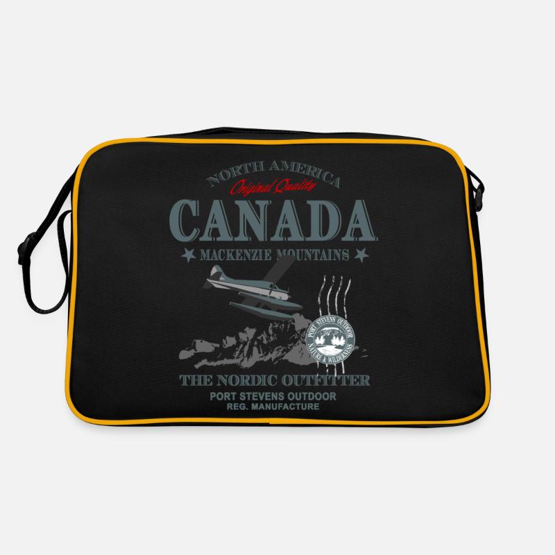 Canada - Aircraft - Retro Tasche - Schwarz/Gold