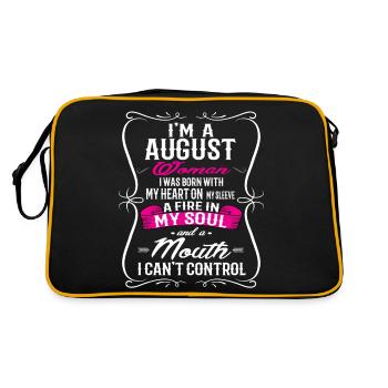 AUGUST WOMAN - Retro Bag - black/gold - Back