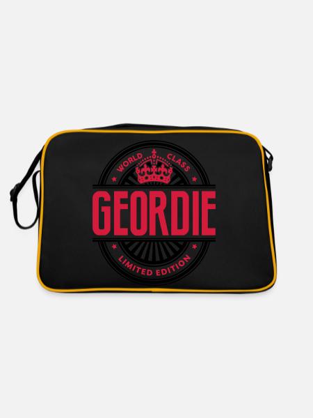World class geordie limited edition best logo - Retro Bag - black/gold - Back