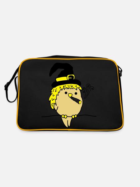 bird_witch_smoke_01 - Sac Retro - noir/or - Dos