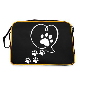 Chien chien - Sac Retro - noir/or - Dos