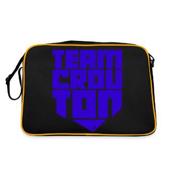 Team Crouton Bleue - Sac Retro - noir/or - Dos