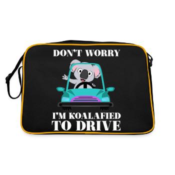 Don't worry,I'm koalafied to drive - Retro Bag - black/gold - Back