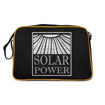 Solar Energie - Energies renouvelables - Soleil - Sac Retro - noir/or - Dos